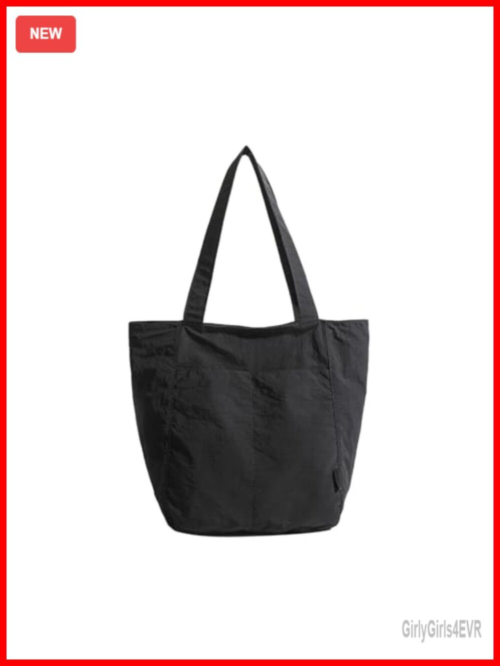 Lightweight Nylon Tote Bag Women Unisex Multi-Pocket Shoulder Handbag Travel Gym